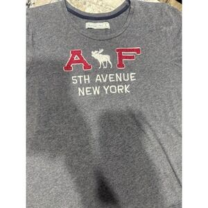 Abercrombie & Fitch T-Shirt Women L Short Sleeve Y2K Moose Preppy*